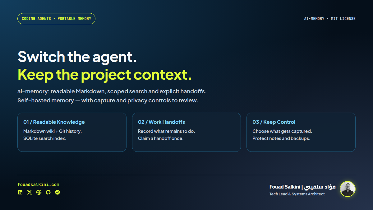ai-memory: Portable Project Memory and Handoffs Between Coding Agents