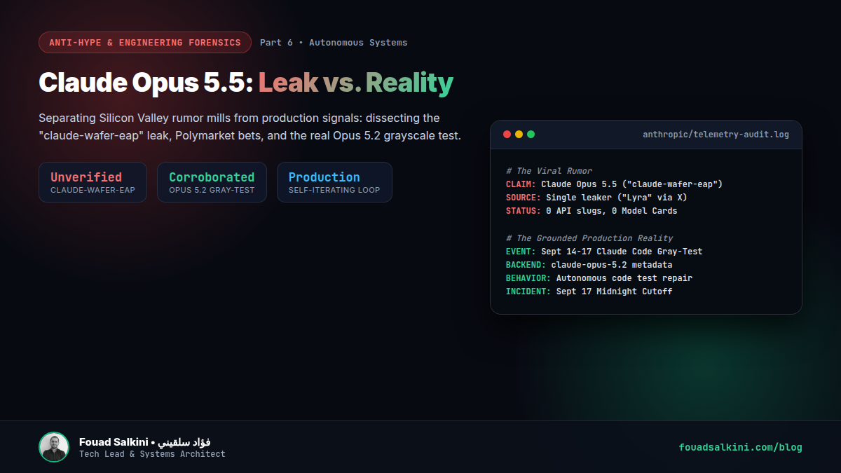Claude Opus 5.5 Leak vs. Opus 5.2 Reality: What's Actually Happening Inside Anthropic?