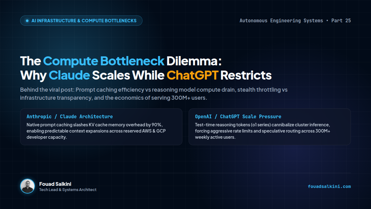 The Compute Bottleneck Dilemma: Why Claude's Limits Are Expanding While ChatGPT Feels Restrictive