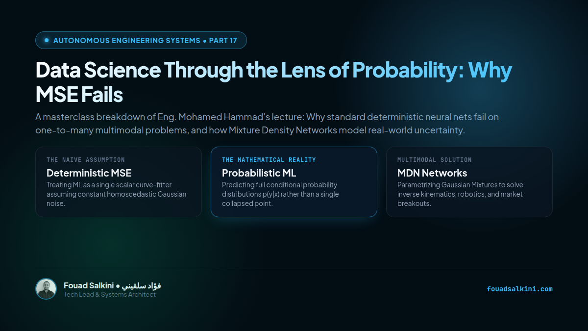 Data Science Through the Lens of Probability: Why Mean Squared Error Fails in the Real World
