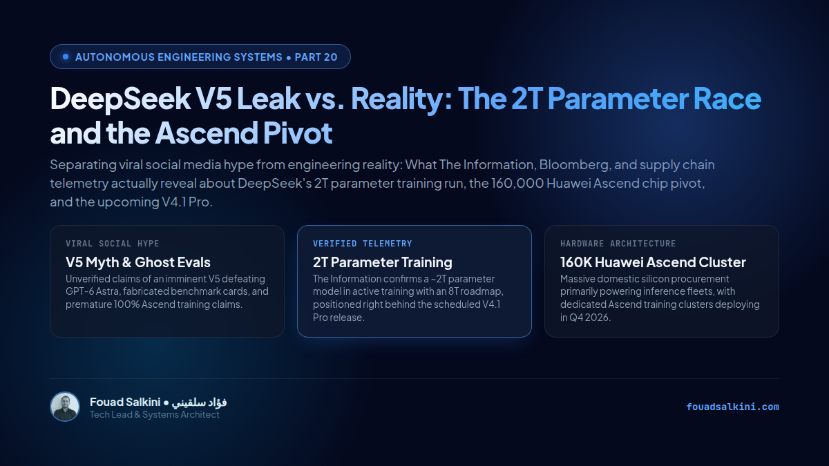 DeepSeek V5 Leak vs. Reality: The 2-Trillion Parameter Race and the Huawei Ascend Shift
