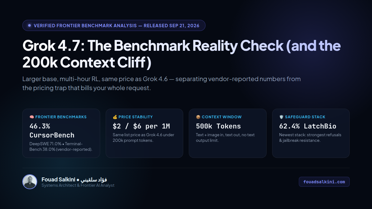 Grok 4.7 Arrives: Reading the Benchmarks Past the Hype (and the 200k Context Cliff)
