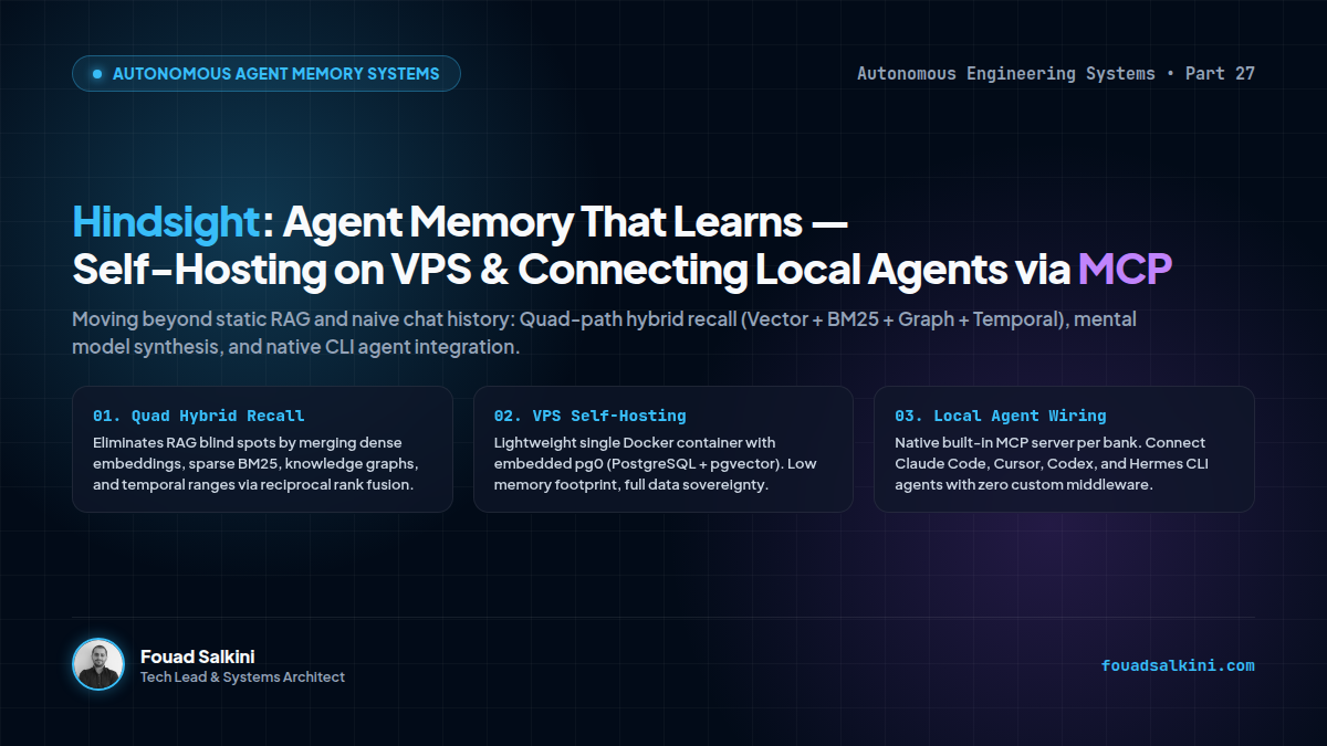 Hindsight: Agent Memory That Learns — Architectural Breakdown, VPS Deployment, and Local Agent Integration