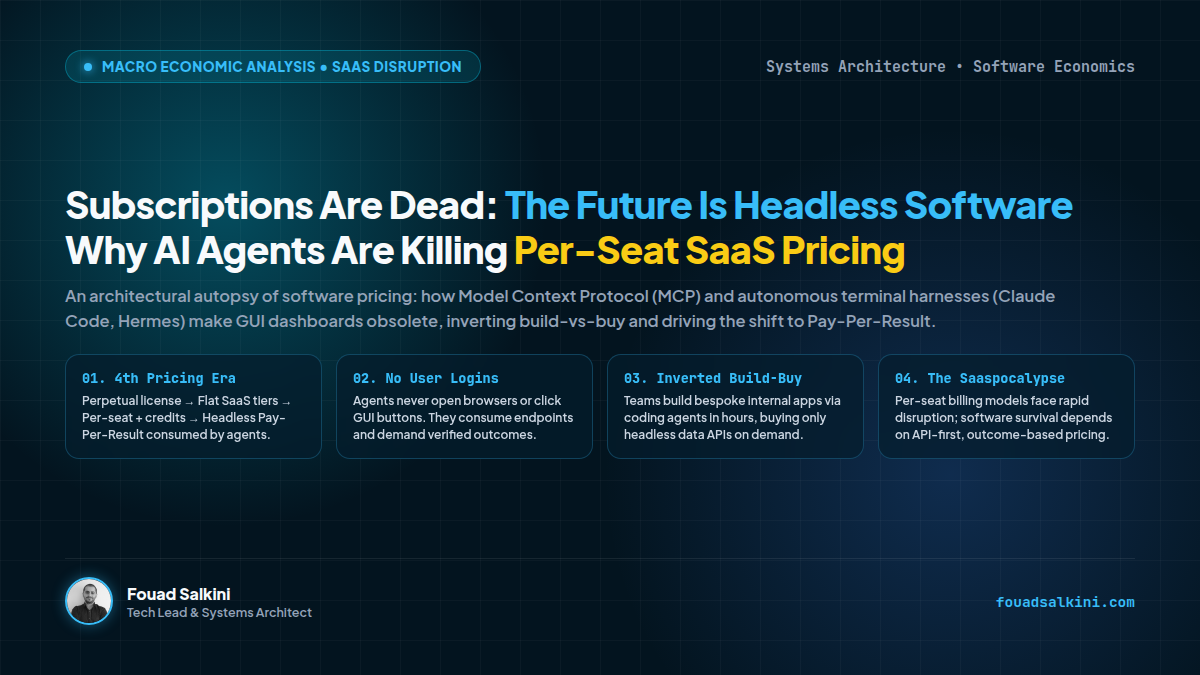 Subscriptions Are Dead: The Future Is Headless Software and Outcome-Based Pricing