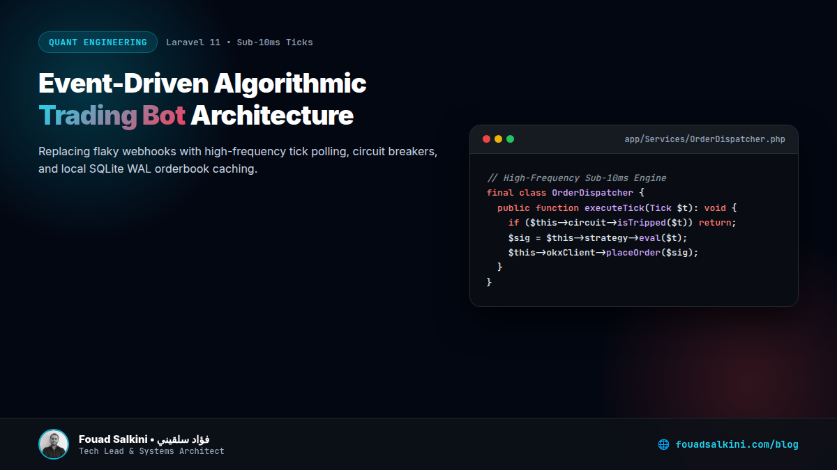 Event-Driven Algorithmic Trading with Laravel 11 and OKX
