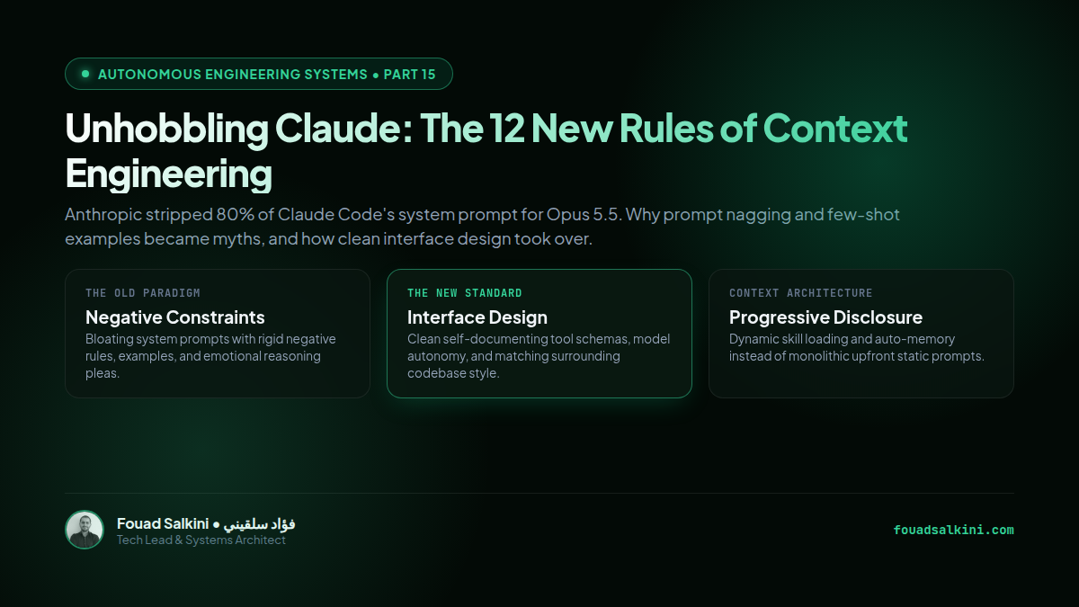Unhobbling Claude: The 12 New Rules of Context Engineering for Opus 5.5